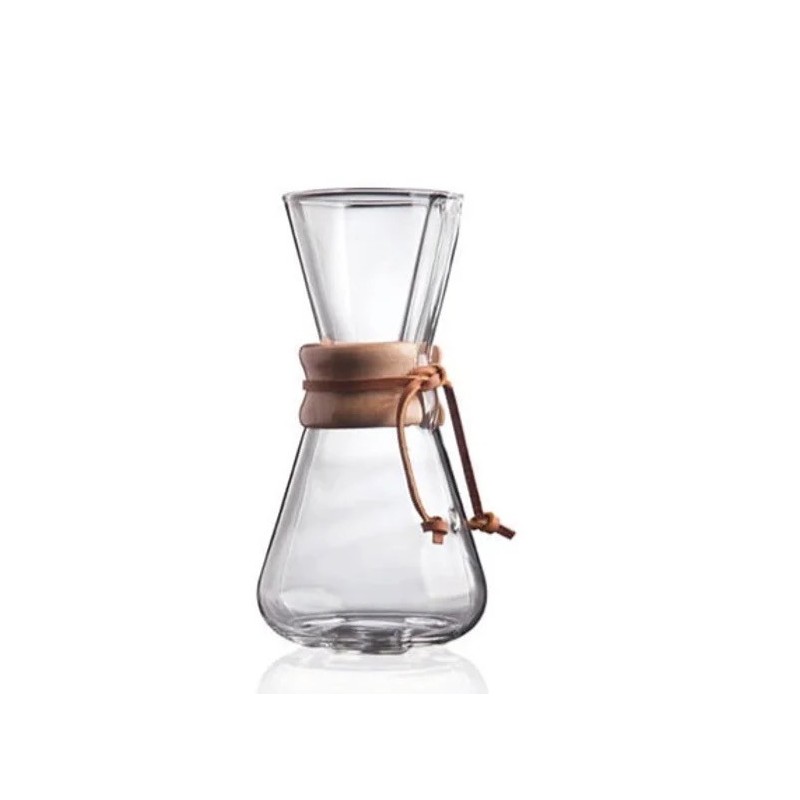 Cafetière Chemex 1 à 3 tasses-café  filtre artisanal & design élégant